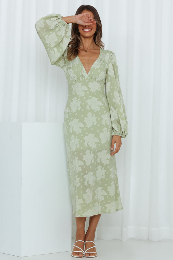 Hello Party Beyond The Limit Maxi Dress Green