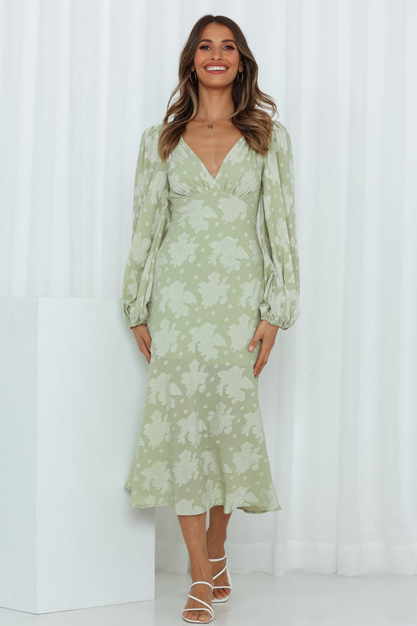 Hello Party Beyond The Limit Maxi Dress Green