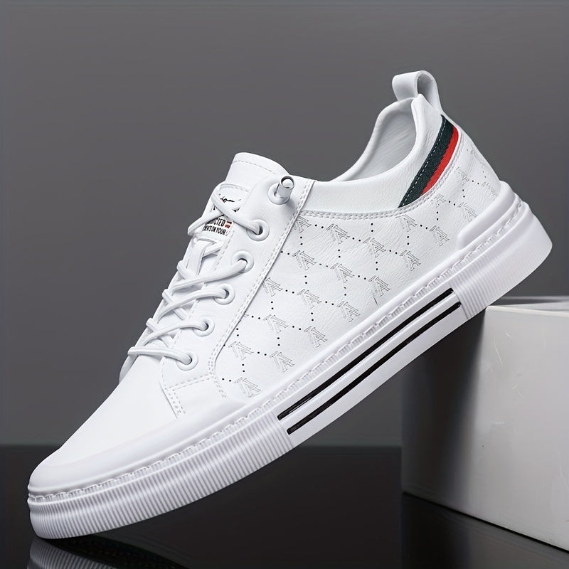 Trendy Solid Skate Shoes, Comfy Casual Outdoor Sneakers
